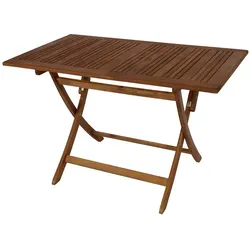 Garten Klapptisch aus Akazie Massivholz 120 cm