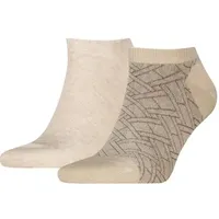 Tommy Hilfiger 2P Cotton Sneaker Socks Patterned Sand Gr 43/46 Herren