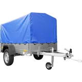 Anhänger mit Plane GARDEN TRAILER 201 KIPP [mit Stützrad, blauer Hochplane und Hochspriegel]