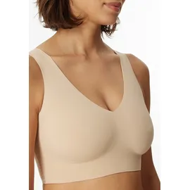 SCHIESSER Damen nahtloses Bustier mit herausnehmbaren Pads - Invisible Soft, sand_170364, 44