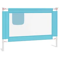 VidaXL Kleinkind-Bettschutzgitter Blau 90x25 cm Stoff