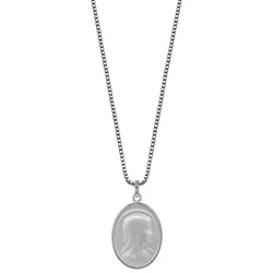 trendor 79589 Silber Halskette mit Madonna Anhänger
