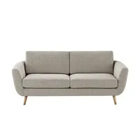 SOHO Sofa braun - Webstoff Smilla ¦ beige ¦ Maße (cm): B: 197 H: 85 T: 93