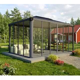 Palram - Canopia Aluminium Kaltwintergarten Ledro 4300 | Anthrazit | 430x296x275 cm - Anthrazit