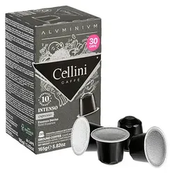 Cellini ESPRESSO INTENSO Kaffeekapseln Arabica- und Robustabohnen kräftig 30 Portionen