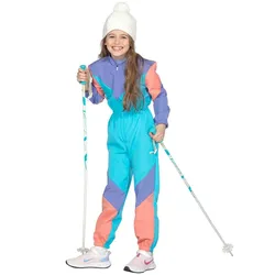 Retro Ski Anzug Kostüm für Kinder - 116