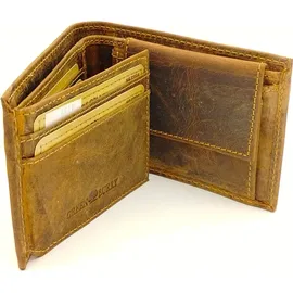 GREENBURRY Vintage Herren Geldbörse braun