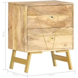 vidaXL Nachtschrank 40 x 30 x 50 cm Braun
