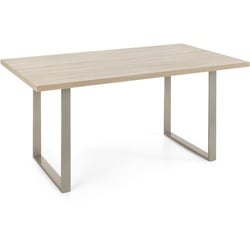 Mäusbacher Esstisch Steel 160 x 90 cm Holzoptik Braun Eiche Sägerau