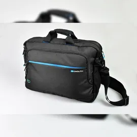 Monolith Hybrid Laptoptasche Blue Line 15.6 " Recycelter Kunststoff Schwarz 41 x 11 x 31 cm