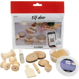 Creativ Company DIY Sets Miniaturen Mini Kreativ Set Wichteltür, Kekse backen, Kreativ Box