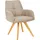 Linea Natura Armlehnstuhl Stoff taupe Wildeiche
