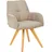 Linea Natura Armlehnstuhl Stoff taupe Wildeiche