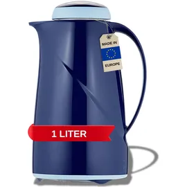 Esmeyer 1 x Helios Isolierkanne 1,0 l blau, Wave S+