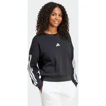 adidas Essentials 3-Streifen French Terry Sweatshirt Black / White L