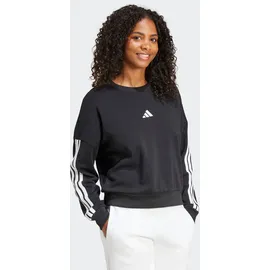adidas Essentials 3-Streifen French Terry Sweatshirt Black / White L
