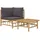 vidaXL Garten-Lounge-Set 2-tlg. grau/silber