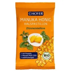 Hoyer Manukahonig Halspastillen Zitronenmelisse bio