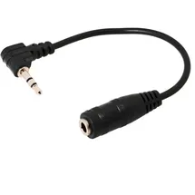 DeLock Kabel Audio Klinke 2,5 mm Stecker gewinkelt 3,5mm Buchse