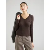 Only Onlsara Sharai L/S V-Neck Top Shirt Braun S