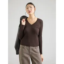 Only Onlsara Sharai L/S V-Neck Top Shirt Braun S