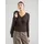 Only Onlsara Sharai L/S V-Neck Top Shirt Braun S