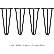 MONSTER SHOP Hairpin Tischbeine 4 x 30,5 cm