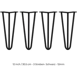 MONSTER SHOP Hairpin Tischbeine 4 x 30,5 cm