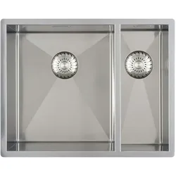 Caressi Minimalistisches Spülbecken CAPP3415R6R0 55 x 44 cm, Küchenspüle