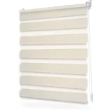 Lichtblick Duo Rollo / Doppelrollo Klemmfix 45 cm x 130 cm beige
