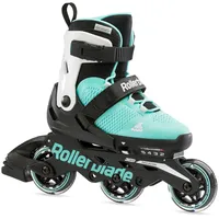 Rollerblade Inline Skates Microblade 3WD, (Rollen: 80mm/82A, Kugellager: SG3) aquablau/weiss Kinder,