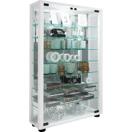 VCM Vitrine Lumo 59 x 18 x 91,3 cm Weiß