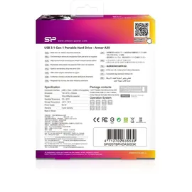 Silicon Power Armor A30 2 TB USB 3.2 schwarz/orange SP020TBPHDA30S3K