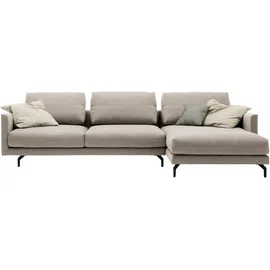 creation by rolf benz Ecksofa "CR.414, Designecksofa, Polsterecke, Breite 300cm, L-Form", beige (graubeige, natur), B:300cm H:91cm T:172cm, CREATION BY ROLF BENZ, Sofas, Ecksofa, wahlweise aus feinstem Rindsleder oder hochwertigem Chenille