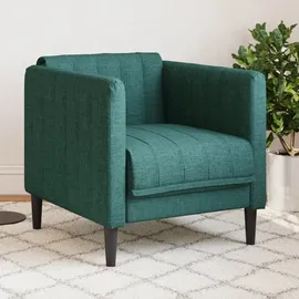 vidaXL Sessel Dunkelgrün Stoff 57,8 x 74,5 x 78,1 cm Grün