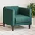 vidaXL Sessel Dunkelgrün Stoff 57,8 x 74,5 x 78,1 cm Grün