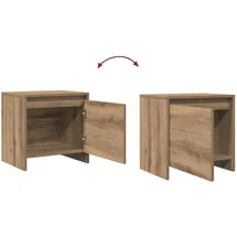 vidaXL Nachtschrank Artisan-Eiche 45 x 34 x 44,5 cm Braun