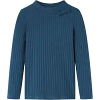 vidaXL Kinder Langarmshirt Rippstrick Langarm T-Shirt Jungen Kindershirt Marineblau 104 - 104