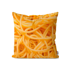 Kissenbezug, VOID (1 Stück), Pasta Nudeln Spaghetti Kissenbezug Pasta Nudeln Spaghetti Buchweizen Eiernudeln bunt 60 cm x 60 cm