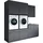 laundreezy Mehrzweckschrank-Set 238 x 68 x 238 cm Grau