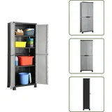 Kunststoffschrank 68x39x171,5 Cm - Aufbewahrungsbox - Garderobenfach - Werkzeugschrank - Regalsystem - Kunststoffeinrichtung