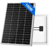 Rhein Beleuchtung Solarmodul 150 W 12 V neues monokristallines Silizium-Solarpanel, (1-St., monokristalline solarmodule, solar panels, pv modul), Flexibel monokristallin, 12 V, für Wohnwagen, Camping, Gartenhäuschen