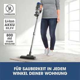 Clean Maxx CLEANmaxx Akku Zyklon Staubsauger blau