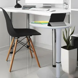 HJH Office 830055 Stehtisch höhenverstellbar Stand III Weiß