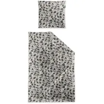 IRISETTE Koala-HK 8588 Blätter Grau 135 x 200 cm + 80 x 80 cm