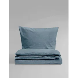 BIERBAUM Chic Uni Unifarben Blau 200 x 200 cm + 2 x 80 x 80 cm