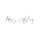 Partydeco Wimpelkette Girlande 16,5 x 62 cm irisierend