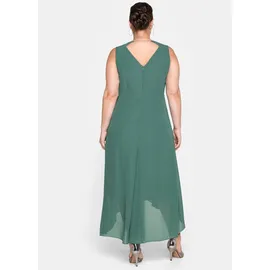 sheego Abendkleid Unifarben Grün 58