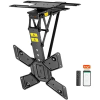 Easy Life EasyLife Motorisierte TV-Deckenhalterung elektrisch drehbar & schwenkbar, Smart Home Integration, für Fernseher 23–65 Zoll