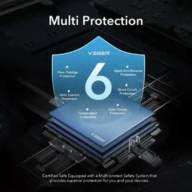 VEGER Powerbank 10 000mAh LCD Quick Charge PD Micro-USB,